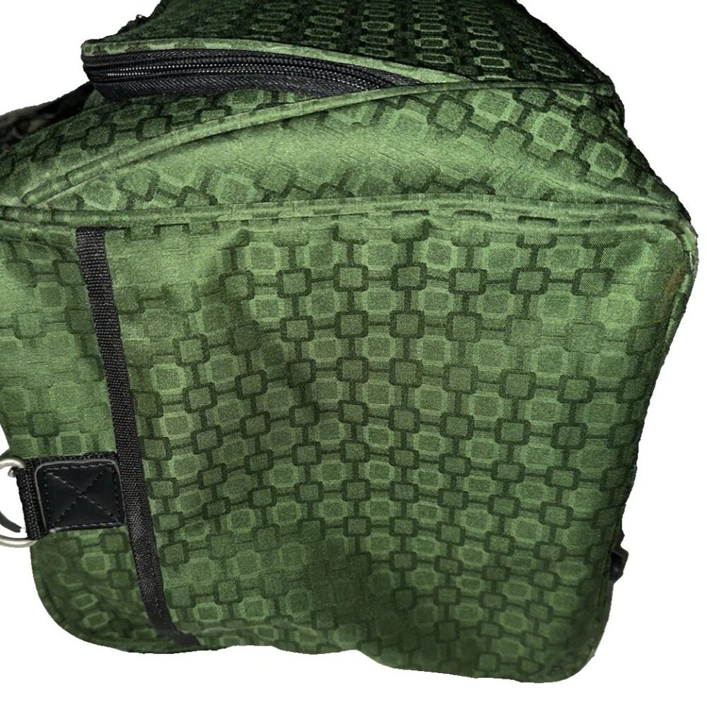 Atlantic Carry-on Travel Bag Overnight Luggage Tote Green w/ Handles and Strap - Picture 6 of 10